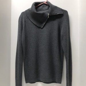 White House Black Market Zipper Cowl Neck Sweater